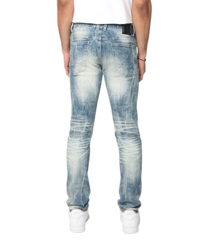 Smoke Rise Men's Vintage Washed Jeans3