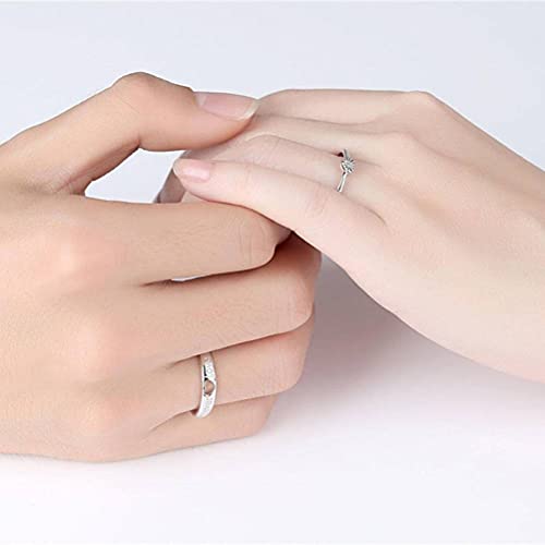 Bague ajustable argent résout le problème de taille pour couple