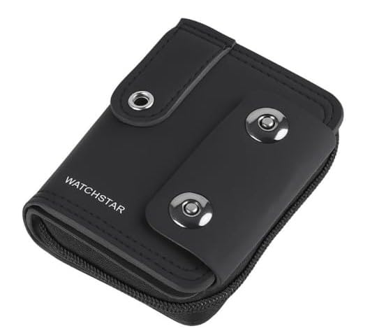 Blocking Zipper Wallet for Men and Women, Brown Leatherite, Card Holder with Multiple Slots (Black)-image-14
