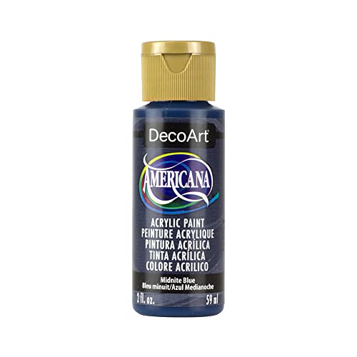 Image of DecoArt Americana Acrylic Paint, 2-Ounce, Midnight Blue