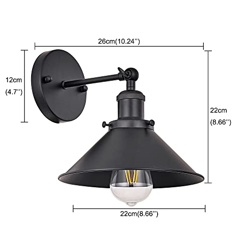 Passica Vintage Industrial Wall Sconce Light Adjustable Wall Lamp Decorative Wall Light Fitting #TOP2
