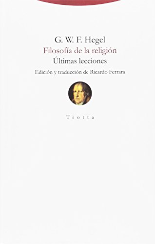Filosofia De La Religion: ltimas lecciones (Torre del Aire)