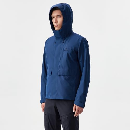 Image of KAILAS Men's Hiking Shell Jacket Lightweight Waterproof Hooded Running Jacket Rain Jacket Outdoor Raincoat