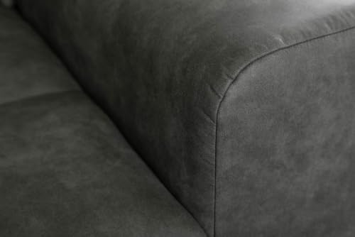 Riess Ambiente Extravagantes XXL Sofa ELEGANCIA 285cm grau inkl. Kissen Bigsofa Große Polstercouch Wohnlandschaft