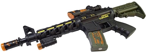 Arcady Combat Mission Toy Plus 1 Grenade Toy, Flashing & Sounds, 20 Inches Long, Batteries Included, New