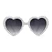 SA106 Polka Dot Print Plastic Heart Shape Cute Womens Sunglasses