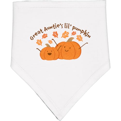 inktastic Great Auntie's Lil' Pumpkin Baby Bandana Bib