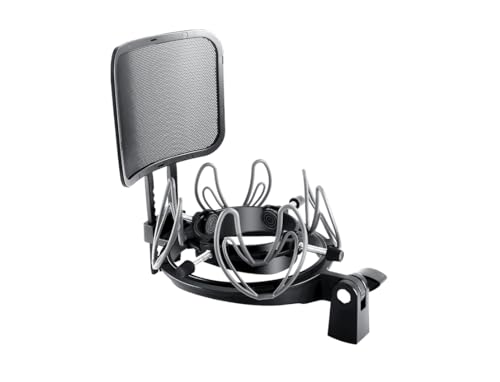 Universal Microphone Shock Mount with Pop Filter
