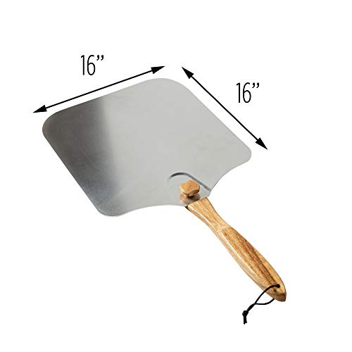 Honey Can Do Fldng Pizza Peel Wdn Hndle 14" Kch-08436 Silver #TOP3
