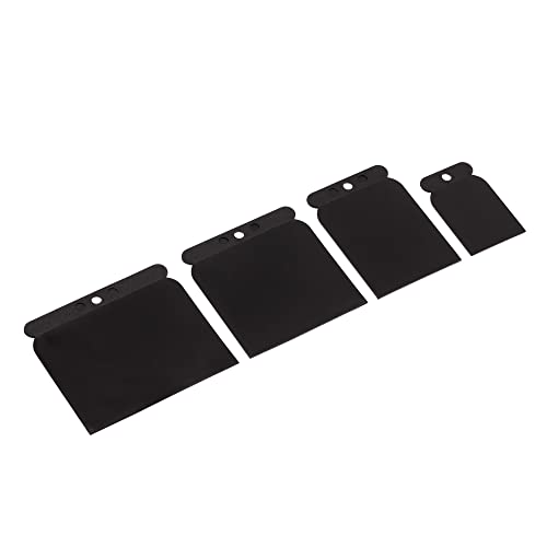 Mivos Set di 4 Spatole Giapponesi in Plastica per Carrozzeria - Flessibile e Resistente Agli Acidi - 50 70 95 115 mm - Made in EU Mivos Set di 4 Spatole Giapponesi in Plastica per Carrozzeria - Flessibile e Resistente Agli Acidi - 50 70 95 115 mm - Made in EU