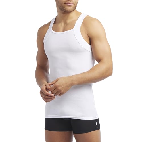 Image of Evolve Men's Cotton Comfort Square Cut Tank Multi Pack