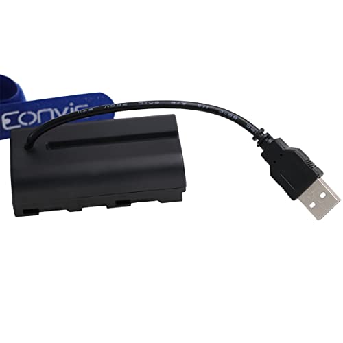 Adaptador de corriente Shogun con acoplador de batería ficticia NP-F970 a cable USB