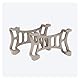 Tractive 2 STK. Gummiklammern für Tractive Dog 6 GPS Tracker (Braun)