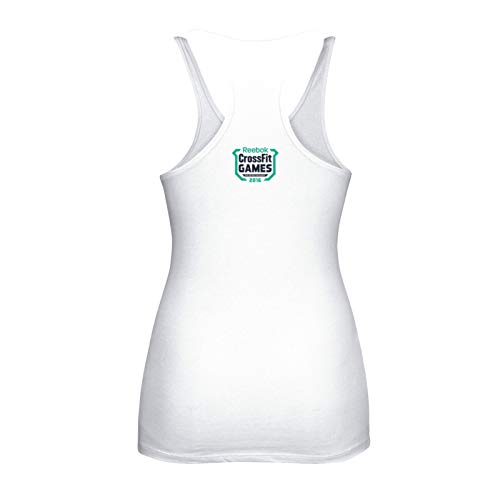 Reebok Camille Leblanc-Bazinet 2016 Crossfit Games Women's White Athlete Jersey Racerback Tank Top CC7936 (Large)