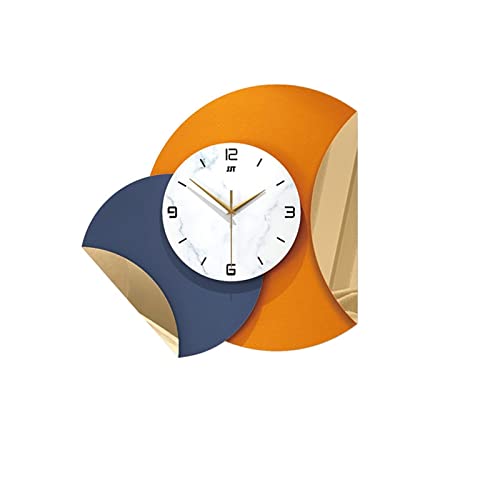 ZYHSIJOBAS Reloj de pared para sala de estar, sencillo, para el hogar, el comedor, para colgar en la pared, personalidad, creativo, moderno, decoración, reloj de pared digital