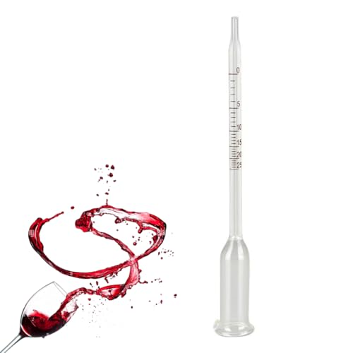 WUYJI Termometri da vino,Un misuratore di alcol per vino, in grado di misurare la concentrazione di alcol da 0 a 25 gradi, utilizzato per una misurazione accurata della concentrazione di alcol.