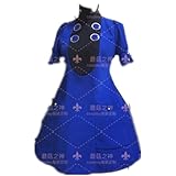 70 P5 Lavenza Outfit Dress Game Cosplay Costume full set with hair (Male, L)