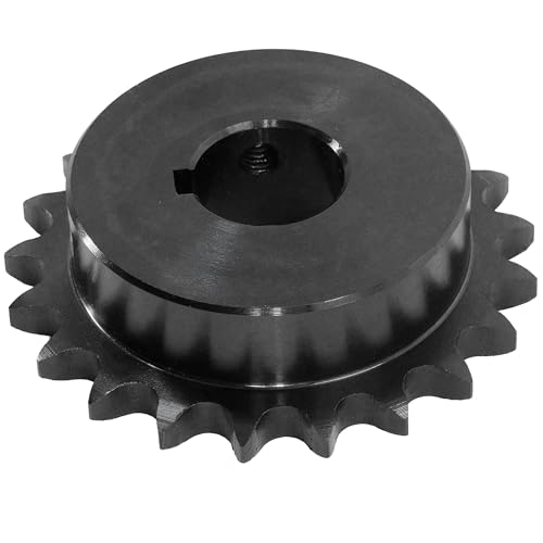 CHR #40 Roller Chain Sprocket, 15 Tooth, 1" Finished Bore, B-Hub Carbon Steel Industrial Sprocket for ANSI 40 Chains, Power Transmission, Conveyor, Agricultural and Manufacturing Equipment