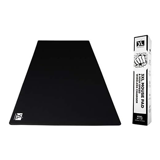 3XL Huge Mouse Pads Oversized (48''x24'') - Extra Large Gaming XXXL Mousepad for Full Desk - Super Thick Nonslip Rubber Base and Waterproof Desktop Keyboard Extended Mouse Mat (Black, XXX-Large)