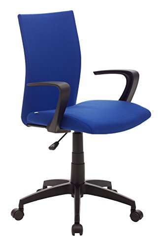 Facile da assemblare My_office Milano Poltrona da ufficio Blu, poliuretano, ergonomica