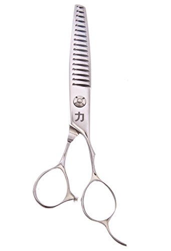 ShearsDirect Japanese 440C Stainless Steel Thinning Shear with 17 Teeth and Tear Drop