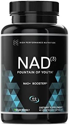 HPN NAD+ Booster (NAD3), Anti Aging Cell Booster, NRF2 Activator, Nicotinamide Riboside Alternative, True NAD Supplement Cell Regenerator Provides Natural Energy, Longevity, and Cellular Health (60 Veggie Capsules, 1 Month Supply)