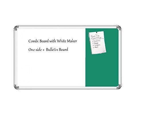 Image of Nechams White Board and Pin Up Notice in Combination (Green, 3ft x 2ft)