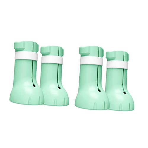 BESPORTBLE 4個猫用お風呂用品 足カバー シリコン製 固定 底付き 排水良好 傷防止 拘束用フットソックス 入浴 グルーミング 爪切り 歯磨き 注射対応