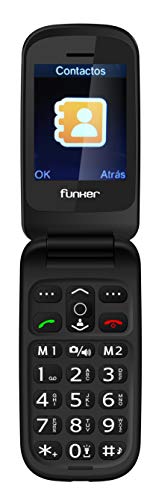 Funker-F7-CLASSIC-EASY-Telefono-Movil-para-Personas-Mayores-Teclas-Grandes-con-Tapa-Pantalla-24-Pulgadas-y-Tecla-de-Emergencia-boton-SOS-Camara-Facil-de-Usar-para-Ancianos-Gris
