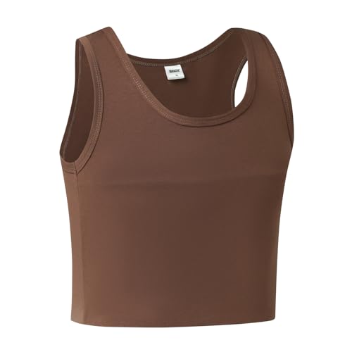 Image of Women Transgender Tomboy FTM Pull On Closure Elastic Chest Binder Pullover Tank Top