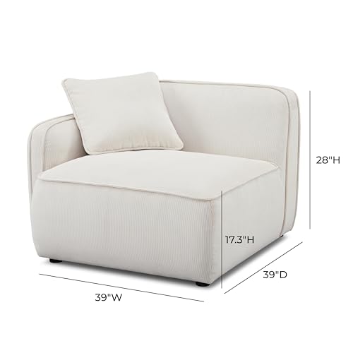 Sillón Plegable Corduroy Blanco miniatura 2