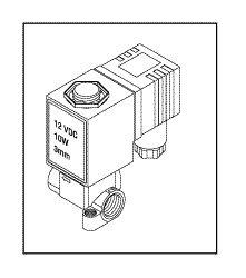 RPI Solenoid Valve (3mm) for Tuttnauer TUV081 - Brass Body, 1/4 FPT Ports, EPDM Seal