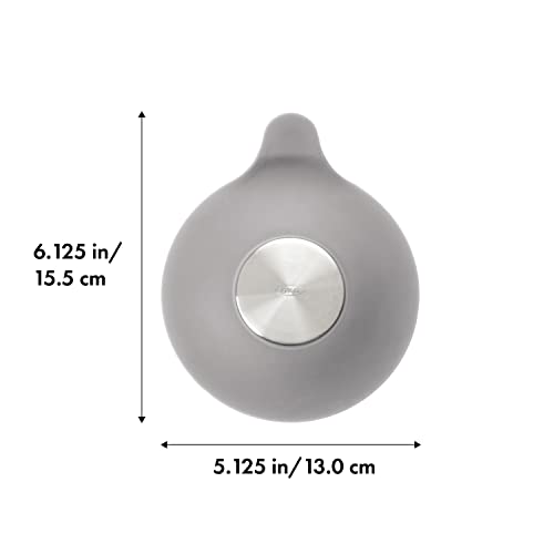 Image of OXO Good Grips Silicone /Stainless Steel Tub Stopper, Grey