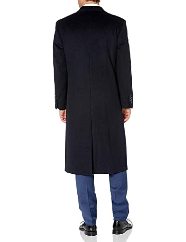 Image of Adam Baker Men's Overcoat Single & Double Breasted Luxury Wool /Cashmere Full Length Topcoat