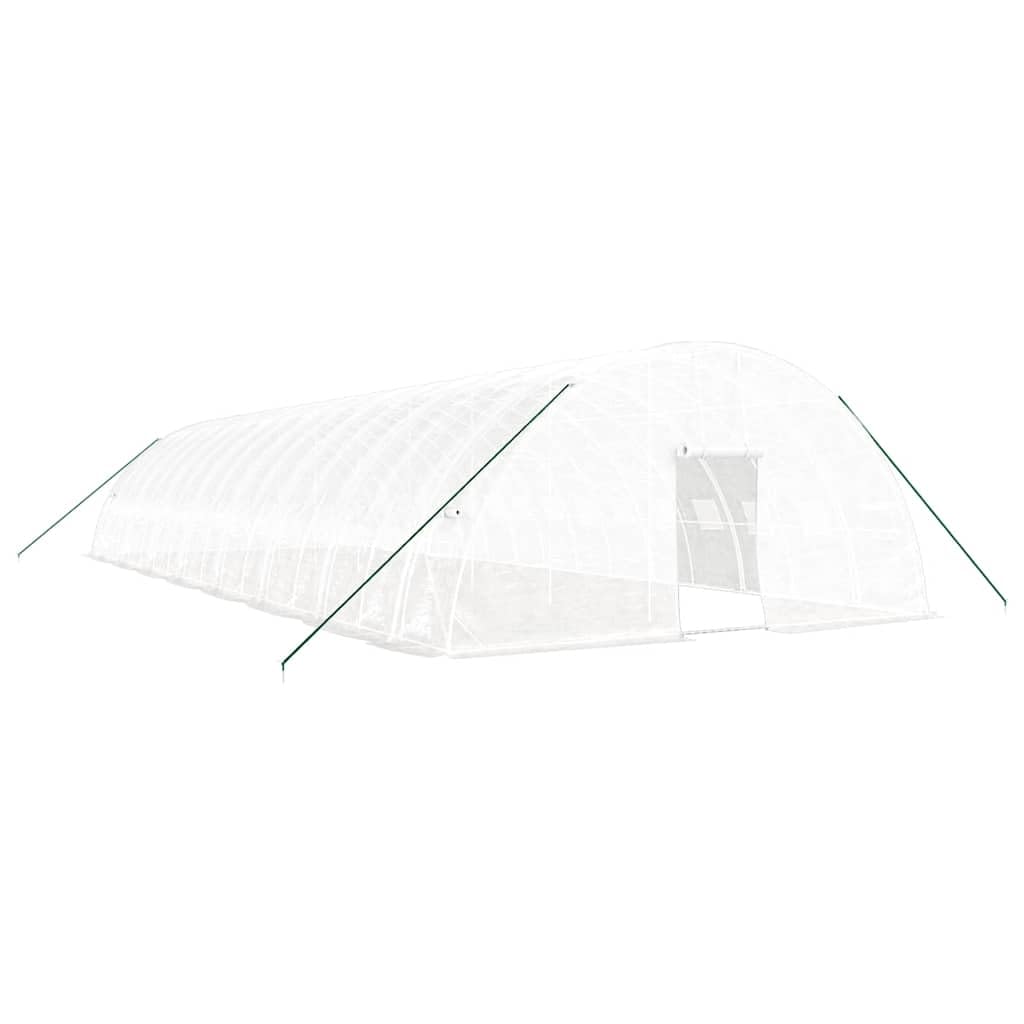 Generico Serra con Telaio in Acciaio Bianco 96 m² 16x6x2,85 m