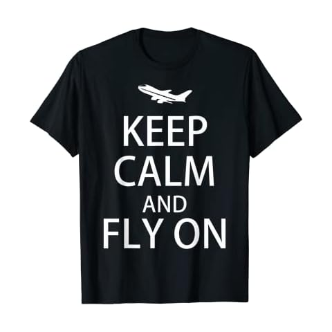 Keep Calm and Fly On Pilot Aviator Pride T-Shirt T-Shirt Cover