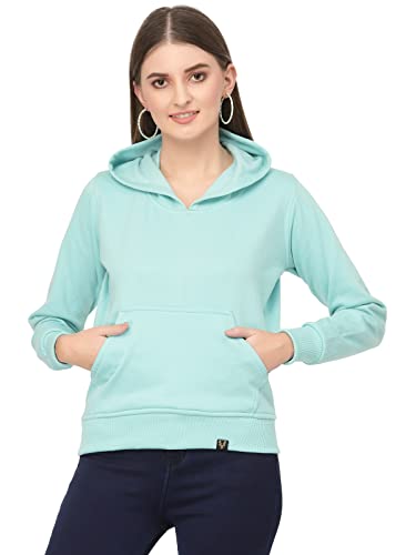 Image of UZARUS Women's Cotton Fleece Stylish Sweatshirt Hoodie