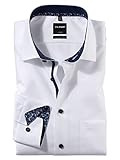 OLYMP Herren Businesshemd Langarm Luxor,Männer,Einfarbig,modern fit,Global Kent,Weiss 00,41