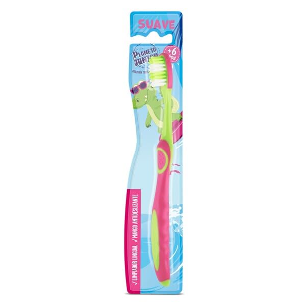 DIA PLANETA JUNIOR cepillo dental suave niños + 6 años blister 1 unidad