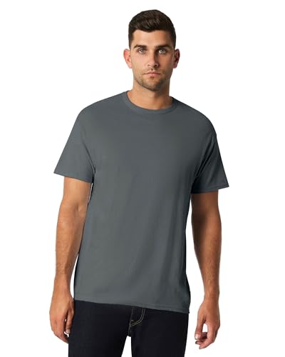 Gildan Softstyle T-Shirt - Ringspun Cotton, Charcoal, Size XL, Euro Fit For Men & Women - View #9