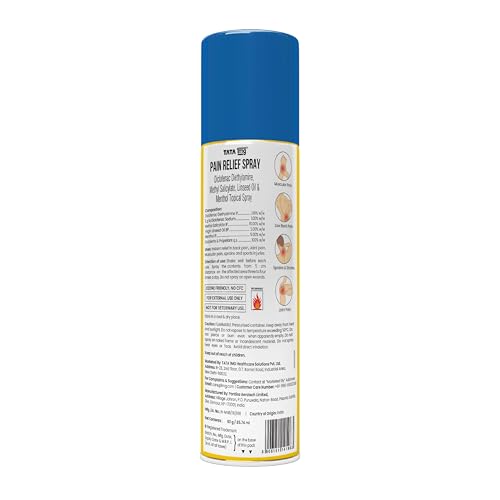 Image of TATA 1MG Pain Relief Spray for Lower Back Pain, Joint Pain, Neck Pain & Sprain | Bone, Joint & Muscle Care - 60gms