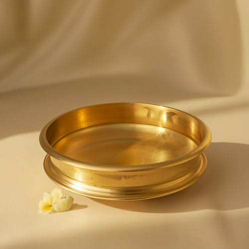PUYANGAM Payasam Uruli, Otturuli, Varpu, Cooking Bronze Urli, Festival, Decorative, Cooking Kerala Style(25 cm)