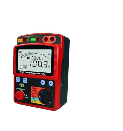 クランプメーター デジタル絶縁抵抗テスターメーターメガオーム計 5000V 絶縁メガオーム電圧計