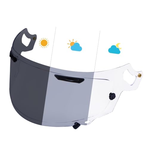 Image of PSLER Photochromic Shatterproof Helmet Visor for Regent X Corsair-X