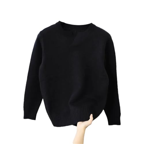 Men's Solid Color Round Neck Soft Knit Sweater