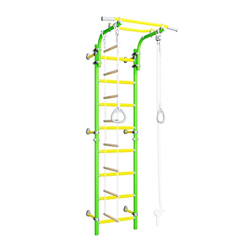 Wallbarz Erwachsene Sprossenwand Family 2W Indoor Spiel und Klettergerüst...