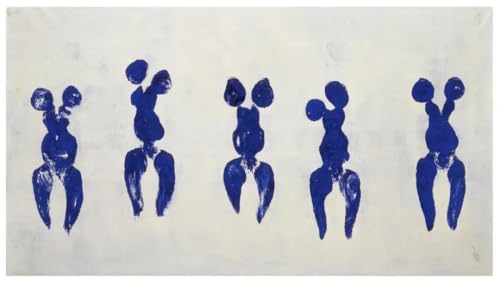 Toile monochrome bleue Yves Klein grand format 100x50cm pour habiller un mur vide sans cadre