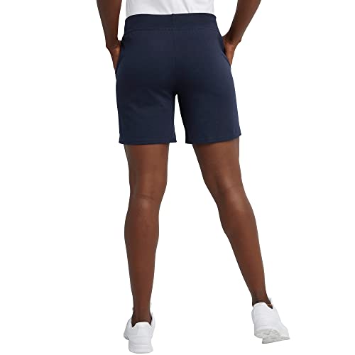 Hanes-Womens-Jersey-Pocket-Shorts-Drawstring-Cotton-Jersey-Shorts-7-Inseam
