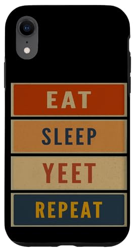 Carcasa para iPhone XR Funny Eat Sleep Yeet Repeat Vintage YEET