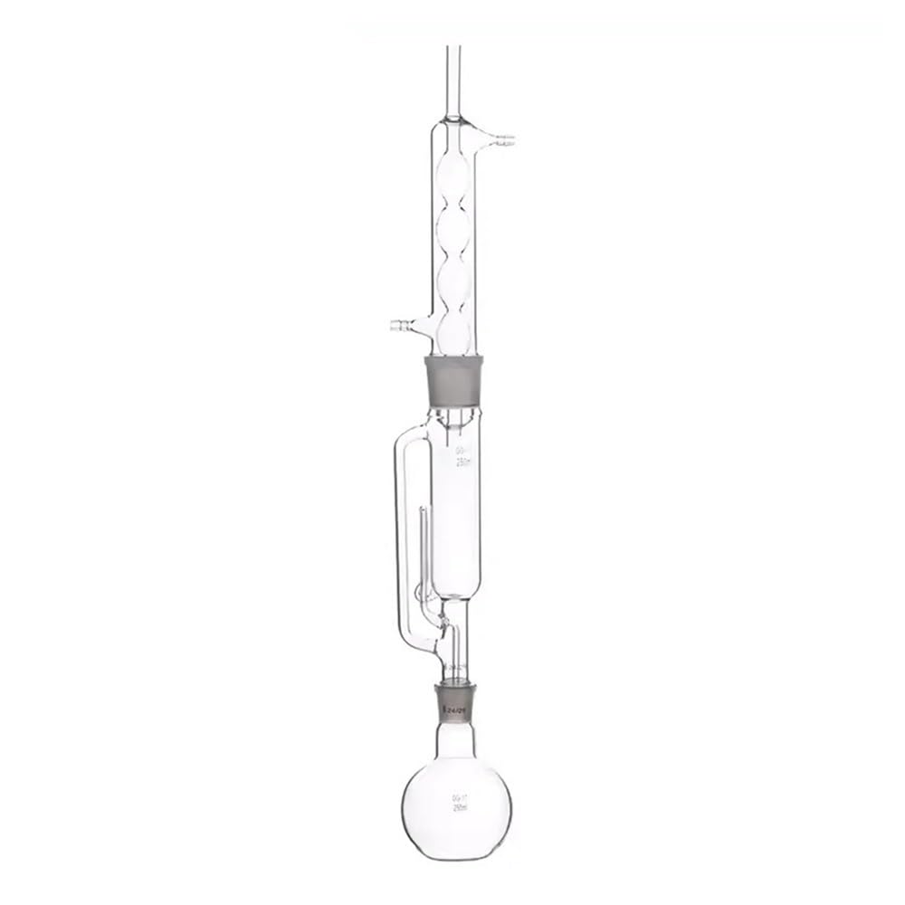 Estrattore in vetro da laboratorio 150 ml/250 ml/500 ml, condensatore e corpo dell'estrattore con kit di vetreria a spirale/a bulbo Attrezzature da laboratorio